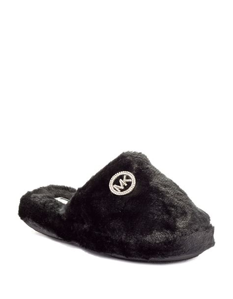 black michael kors slippers|Michael Kors slippers clearance.